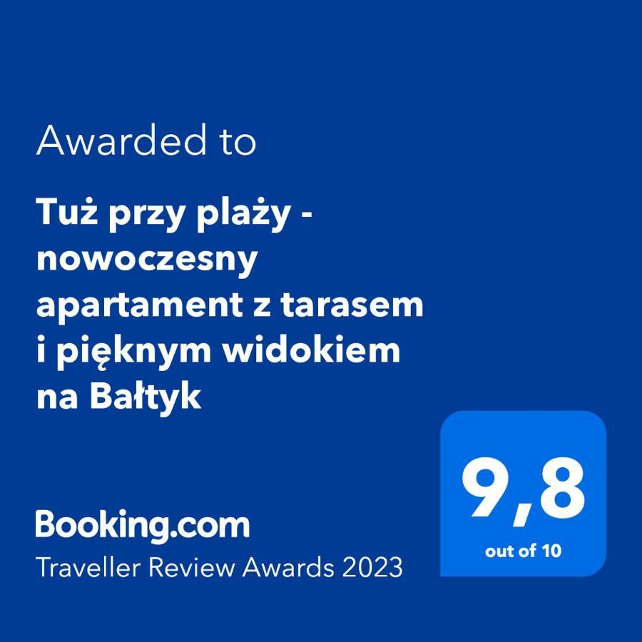 Tuz Przy Plazy - Nowoczesny Apartament Z Tarasem I Pieknym Widokiem Na Baltyk Mielno  Exterior foto